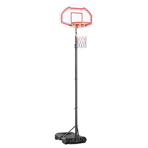 HOMCOM Panier de Basket Hauteur réglable 2,1-2,6 m