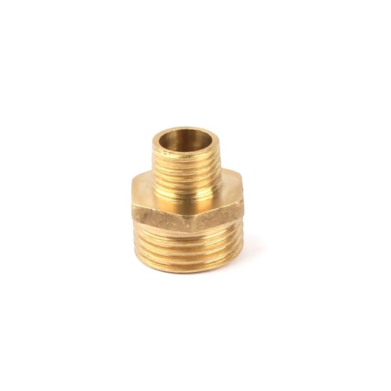26pcs connettore in ottone da 1/4 di pollice a 1/2 pollice filettatura maschio in ottone giunti dritti for l'irrigazione del giardino domestico