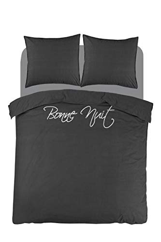 PapillonBedding Set, Percale, Grey, 200x200/220 + 60x70cm