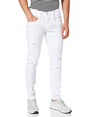 Replay Bronny Maestro Jeans, Bianco (001 White)