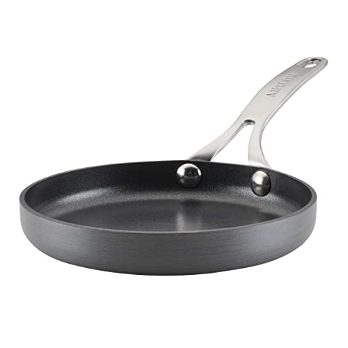 Anolon Hard Anodized Nonstick Mini Skillet/Frying/Egg Pan, Stainless Steel Handle, (6.5"), Gray by Anolon - Used condition - US$15.56