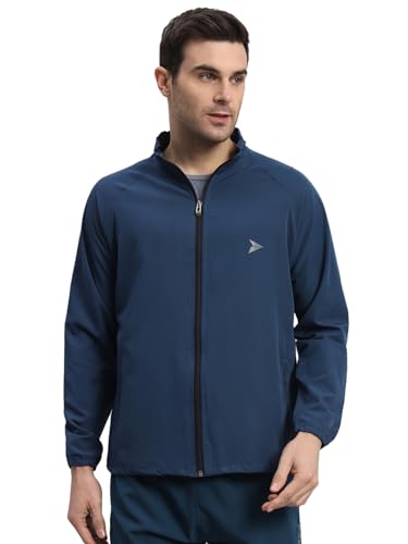 FITINC NS Jacket for Men with Two Closer Zipper Pockets - Sports and Casual Wear