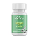 Vitabay Roter Reis 600 mg • 120 vegane Tabletten • Mit Monacolin K 4,8 mg • Monascus purpureus • Hochdosiert • Ohne Konservierungsstoffe • Made in Germany