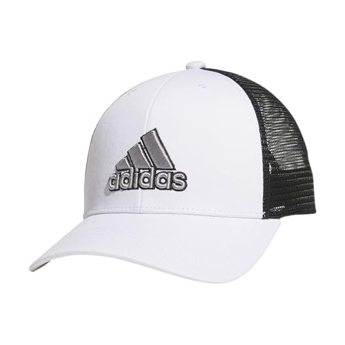 Adidas White Structured Trucker Hat Image