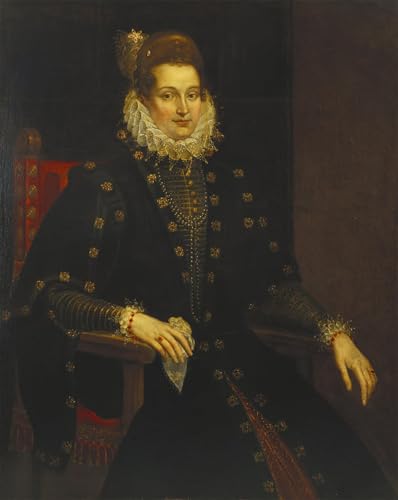 Tableau Rubens robe noire collerette pour réveiller un mur blanc de chambre
