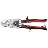 Teng Tools Heavy Duty Copper & Aluminum Electric Cable Cutter/Wire Rope Shears - 496, Silver