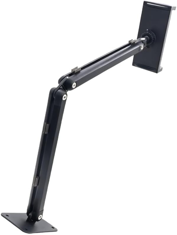 Foldable Metal Wall Mount Phone Holder Adjustable Arm Bracket 360 Rotating for Smartphones Tablets Quick Install