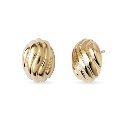 Pendientes Wavy chapados en oro de Vidal & Vidal