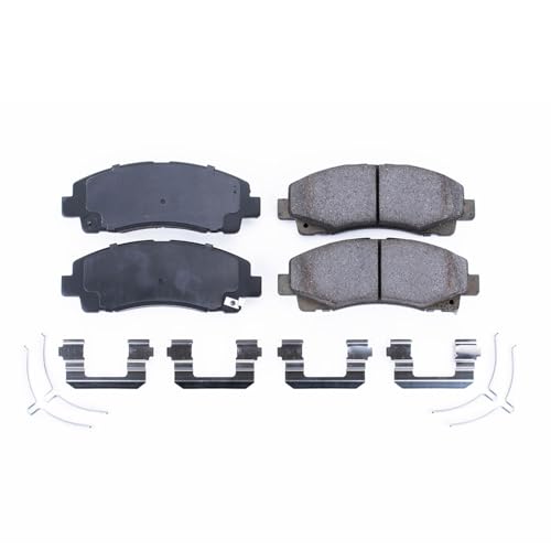 Image of PowerStop Front Brake Pads for Acura TLX 2015-20 | Honda Ridgeline 2012-14 - Z17 Ceramic Brake Pads with Installation Hardware, 17-1584