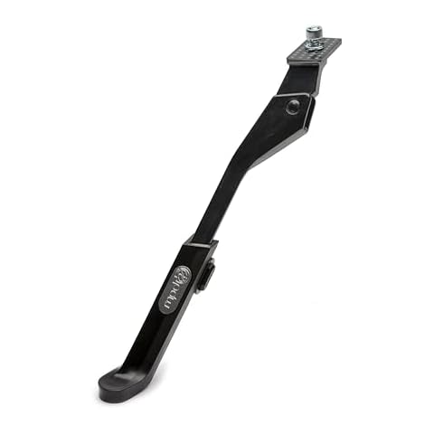 Portland Design Works Power Stance Bicycle Kickstand - E-Bike Accessories, Kick Stands for Adults Bikes, Center Mount, Black Cover