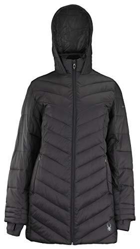 Spyder Women's Boudless Long Puffer Jacket, Polar Medium