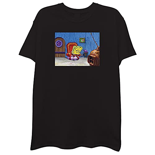 T-Shirt Bob l'Éponge Imma Head Out pour homme en coton casual