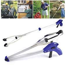 RAGINI Foldable, Long Handy Mobility Aids Reacher and Grabber Tool for Trash Claw Pick Up, Litter Picker, Arm Extension for Elderly (32 Inch)