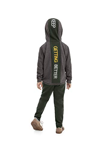 Conjunto Jaqueta Capuz e Calça Infantil Quimby Meninos, Cinza, 06