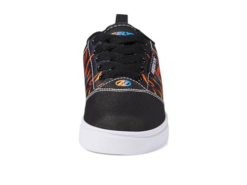 Image of HEELYS Pro 20 Prints Skate Shoes for Kids (Little Kid /Big Kid /Adult) - Low-Profile Wheels with ABEC Bearings Black /Orange /Blue /White Men's 8 M