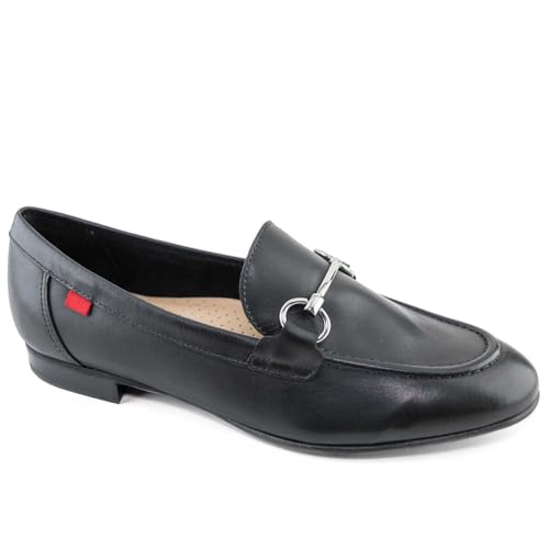 Image of Womens Genuine Leather Comfort Slip On Buckle Dress Loafer