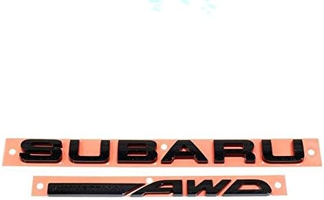 Subaru Genuine Subaru OEM Limited Black Trunk Gate SUBARU SYMMETRICAL AWD Emblem 93079VA180 sti limited