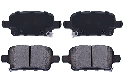 Image of Compatible with Rear Ceramic Disc Brake Pad Set 2017-19 Buick LaCrosse 2018-2020 GMC Terrain 2018-2020 Chevrolet Equinox 2016-2019 Cruze D1857
