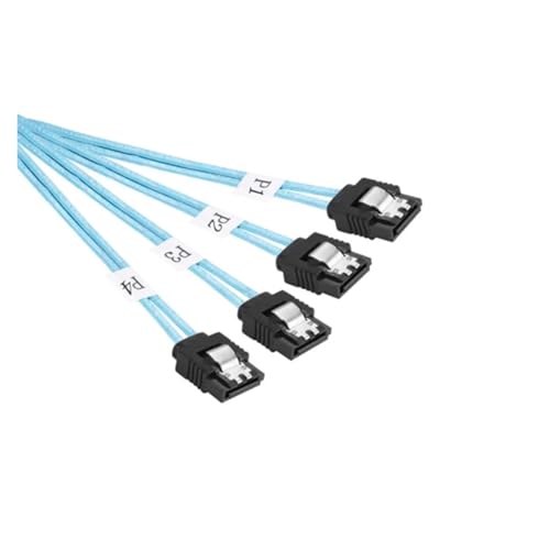 Cable adaptador SFF-8088 a 4 SATA 7Pin 1m