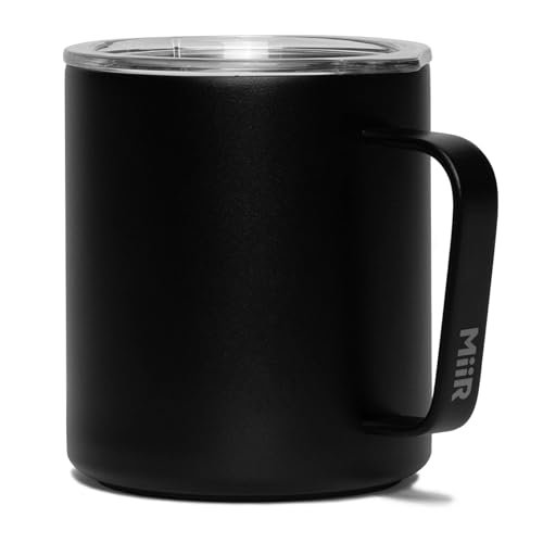 MiiR Camp Cup, 12oz - Double Wall Vacuum Insulated, Stainless Steel with Splash-Proof Slide Lid