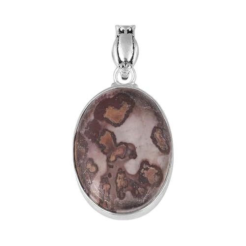 Pendentif jaspe contre les bijoux ternes, l'argent 925 bohème