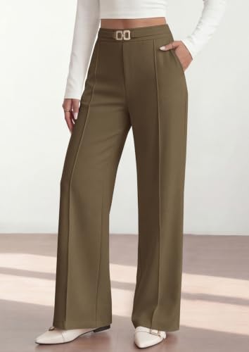Image of PRETTYGARDEN Womens Dress Pants High Waisted Tailored Trousers