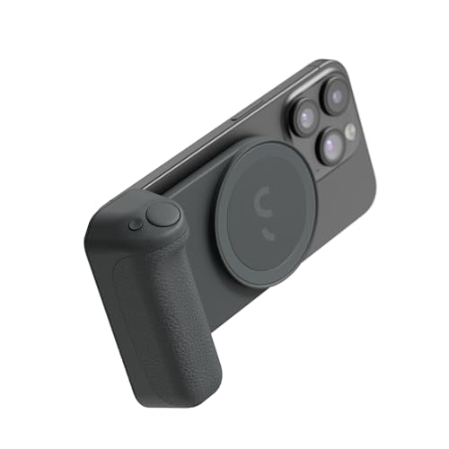 ShiftCam SnapGrip Pro Phone Camera Grip & Magnetic Power Bank with Qi2 Wireless Charging Wireless Shutter Button and Magnetic Mount for All Phones Tabletop Dock Midnight
