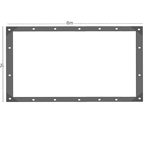 Clear tarpaulin Waterproof heavy duty,with eyelets tarpaulin Cover,Windproof transparent tarpaulin Cover,for plant greenhouses gardens and balconies,with 14 Bungee Balls and 6 M Ropes (3m x 6m) - Image 2