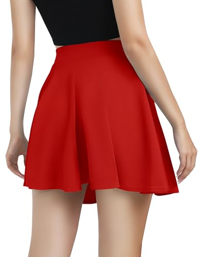 Image of Urban CoCo Women's Basic Versatile Stretchy Flared Casual Mini Skater Skirt