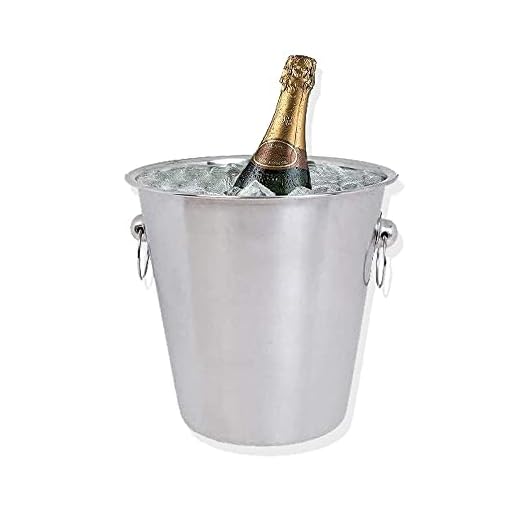 Kosma Seau à champagne en acier inoxydable 21 x 21 cm (4 litres)