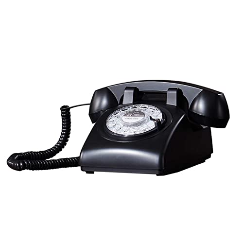 Téléphone classique vintage à la mode noir pour maison et bureau