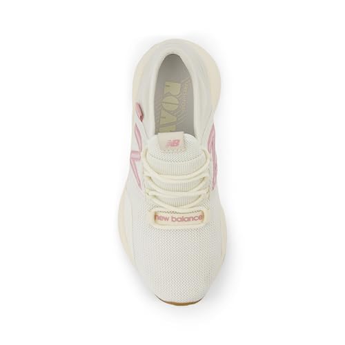 New Balance Fresh Foam Roav V1 Lace-Up Running Shoe, Sea Salt/Pink Taffy/Rose Sugar, 1 US Unisex Little Kid4