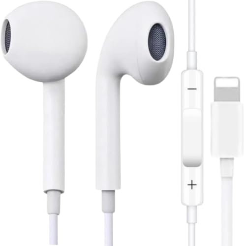 Fone De Ouvido Com Fio Compativel para iPhone com conector Lightn...