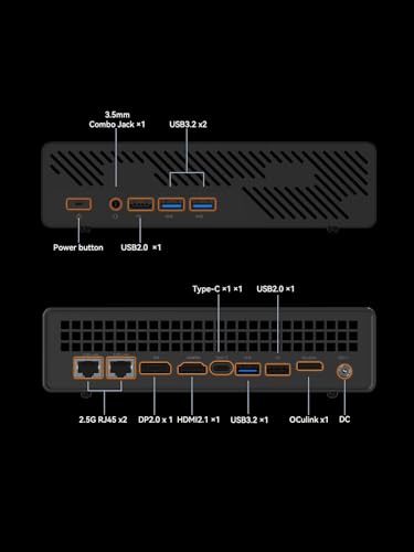 Image of MINISFORUM MS-A1 Mini Workstation Barebone Mini PC, HDMI|DP|USB-C Triple 4K Output, 4X PCIe SSD Slot, 2X 2.5G Ethernet Port, 4X USB, Support AMD AMS Socket CPU /Discrete Graphics Cards