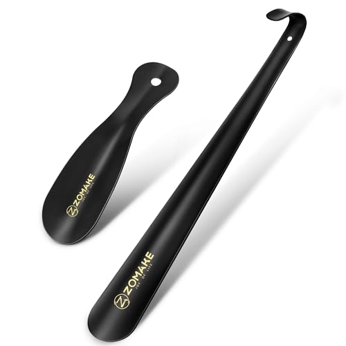 Chausse-pied métal ZOMAKE lot de 2 avec un grand de 42cm et un petit format voyage