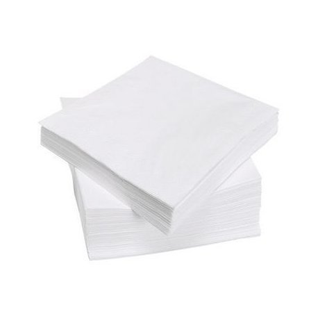 Clim Profesional - Servilletas de Mesa Blancas de Doble Capa - Caja con 2400 servilletas - Tamaño 40x40. Ideal Uso en Comedores, Hostelería y Hogar. Limpieza y Durabilidad