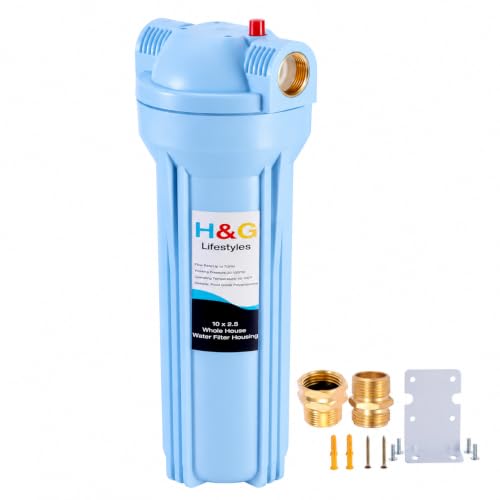 H&amp;G Lifestyles Whole House Water Filter Housing 2.5 x 10 Filter Canister