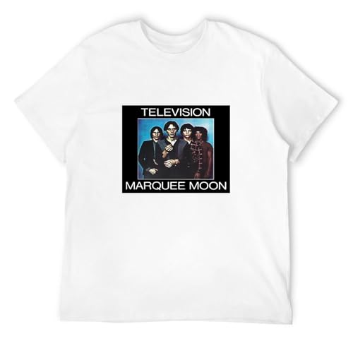 MINGYU VINIBABY Men's Television Marquee Moon T-Shirts White XL