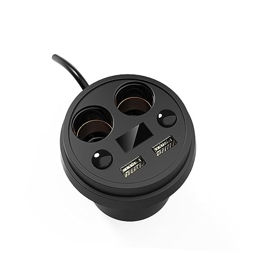 Material abs forma de taza con doble USB inteligente y dos tomas 3