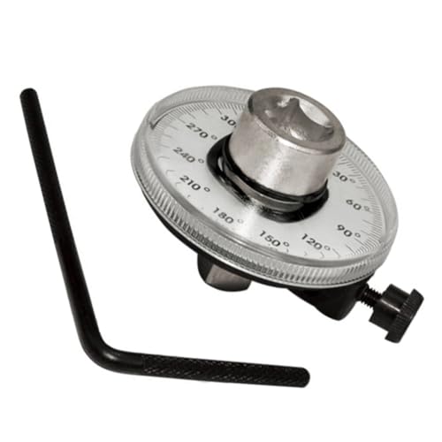 LOORGVEL Drehmomentmesser mit Anzeige und Ratsche Drehwinkelprüfgerät für Präzise Autoreparatur Langlebiges Messgerät mit Klarem Ziffernblatt und Passendem Schraubenschlüssel