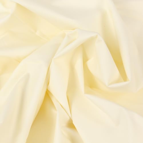 Stoff Meterware Dupion Seide - 1 Meter, Elegant, Edel, Kleidung, Bluse, Hemd, Kleid, Kinder, Baby, Heimtextilien, Kissen, Vorhänge, Tischdecken, Deko, Bettwäsche, Accessoires (Creme)
