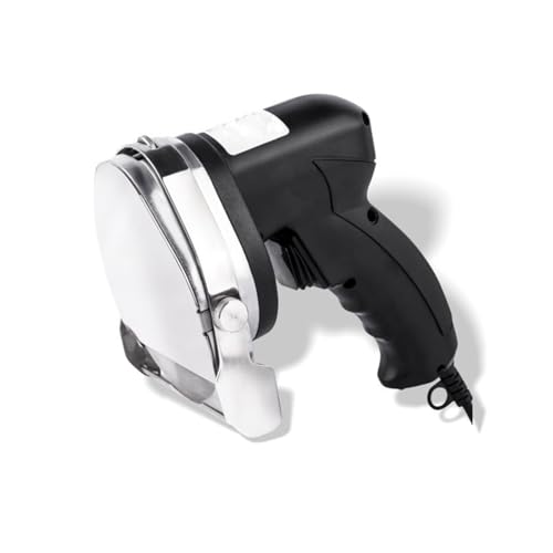 DEEguesu Cortadora EléCtrica De Carne, Grosor De Corte Ajustable De 0 A 8 Mm, Cortadora Manual para Wraps/Shawarma, Ideal para Barbacoas Y Restaurantes