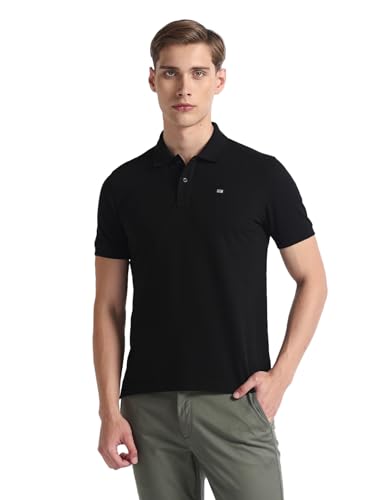 Image of Arrow Men's Solid Regular Fit Polo Shirt