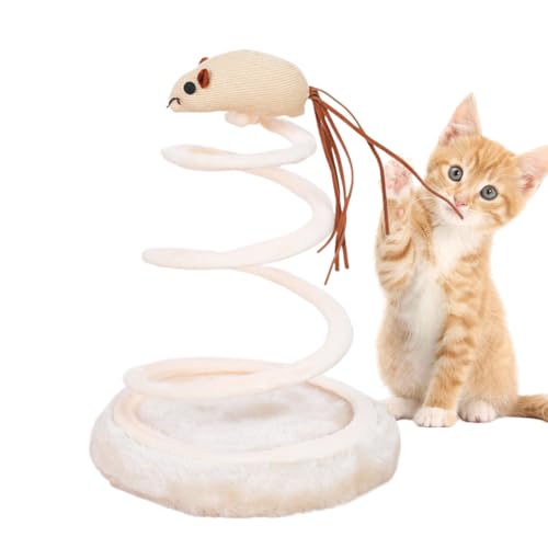 Giocattolo a Molla per Gatti - Giocattolo Topolino a Molla | Gioco Interattivo per Gattini con Caccia al Topo per Allenamento Indoor | Divertimento per Gatti Piccoli Grandi di Tutte le Razze