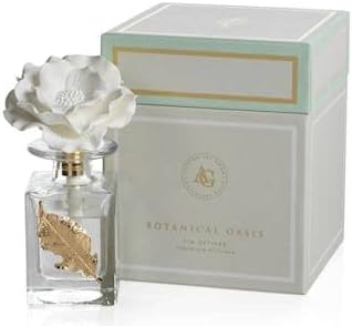 Zodax Leaf Fig Vetiver Botanical Oasis Porcelain Diffuser