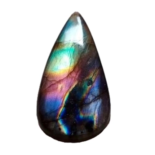 Cabochon labradorite naturelle 43x20mm pour réparer ou monter un pendentif