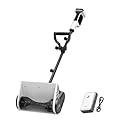 Litheli 12-Inch Battery Powered Snow Shovel, 20V Brushless Cordless Snowblower, Electric Shovel for Snow Removal, 20-Ft Snow Throwing