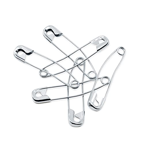 Dritz 3013 Curved Basting Safety Pins, Size 3 (40-Count), Nickel #TOP3