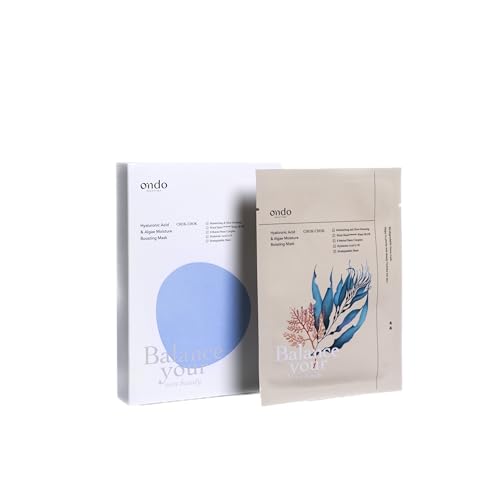 Ondo Beauty 36.5 - Mascarilla Hidratante con Ácido Hialurónico y Algas - Pack of 5 Masks