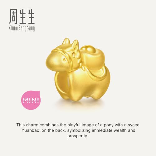 Image of CHOW SANG SANG 999 Gold Charme Auspicious Charm Bracelet for Women & Men 17cm 95878C